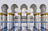 Detail der Sheikh Zayed-Moschee in Abu Dhabi